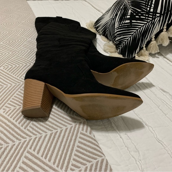 Blach Ropa Western Knee High Boots - JustFab - Size 9.5 - Picture 13 of 13